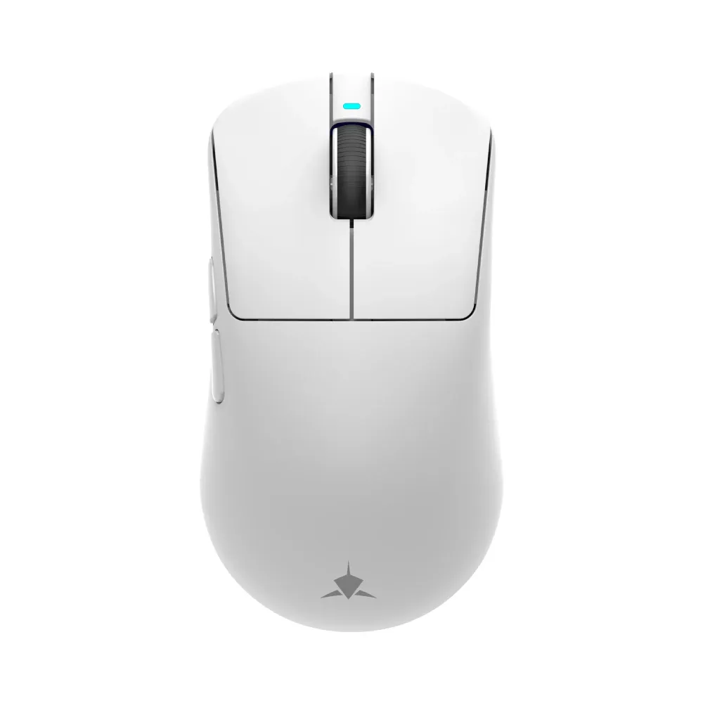 White Shark професионална геймърска мишка Wireless Gaming Mouse BORS - 12000dpi, 1000Hz, Bluetooth, White