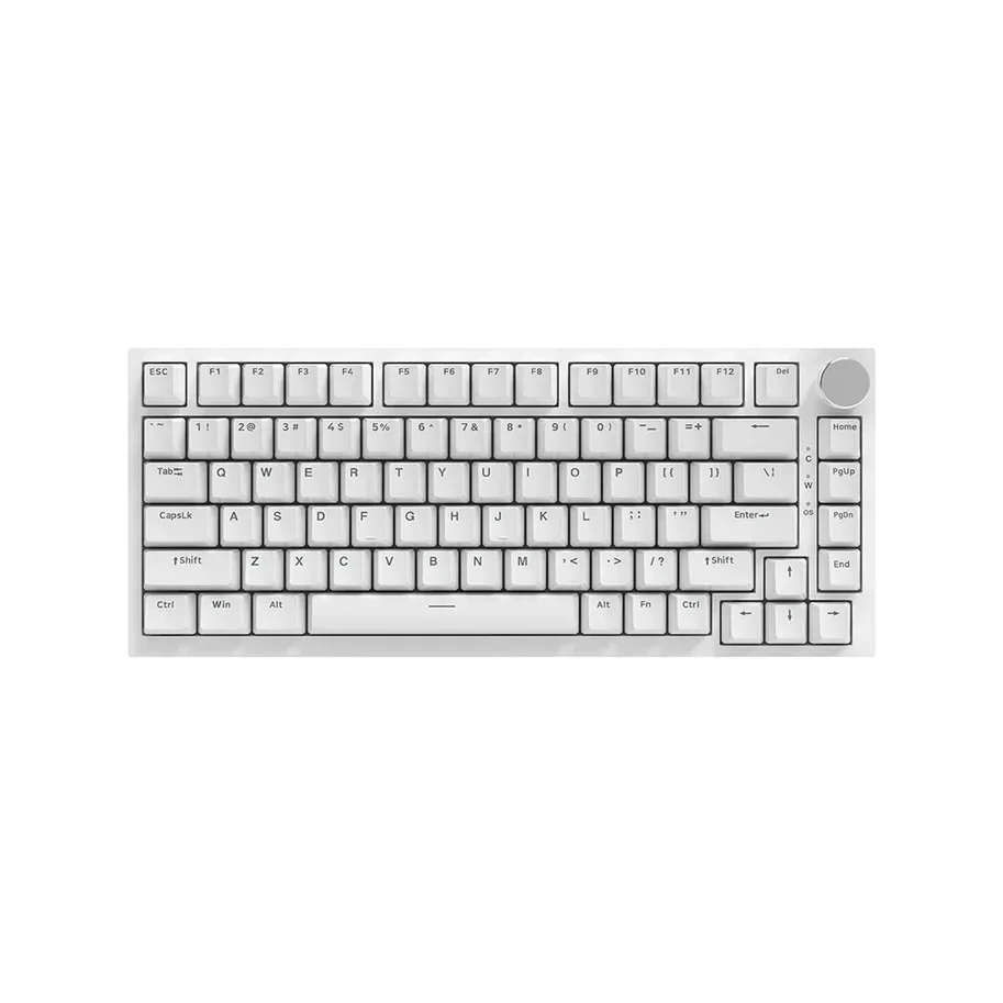 Ajazz геймърска механична клавиатура Gaming Mechanical Keyboard AK820 - Blue Switches [Tactile] (English US), White, Blue Light