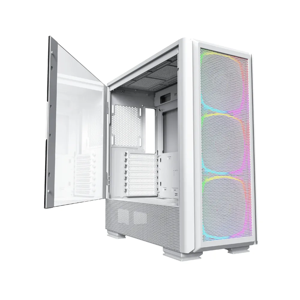 Montech кутия SKY TWO GX, Mid-tower Case, TG, 3x140mm ARGB Fans, White Montech кутия SKY TWO GX, Mid-tower Case, TG, 3x140mm ARGB Fans, White