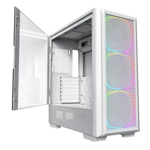 Montech кутия SKY TWO GX, Mid-tower Case, TG, 3x140mm ARGB Fans, White