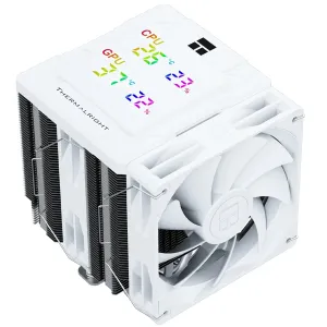 Thermalright охладител CPU Cooler Peerless Assassin 120 Digital White - Dual-Tower - LGA1851/AM5