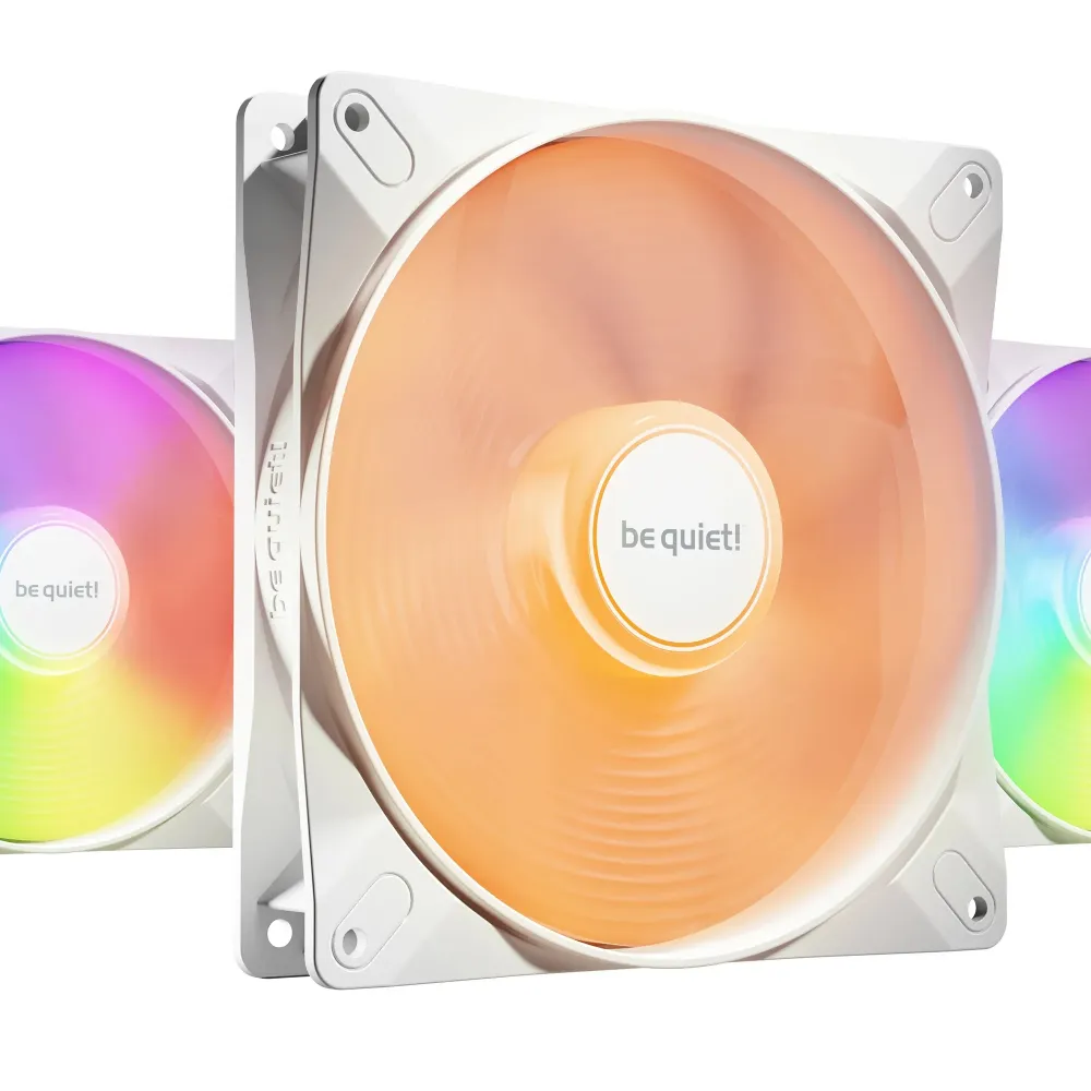 be quiet! комплект вентилатори Fan Pack 3-in-1 3 x 140mm - LIGHT WINGS LX 140mm PWM high-speed White Triple-Pack
