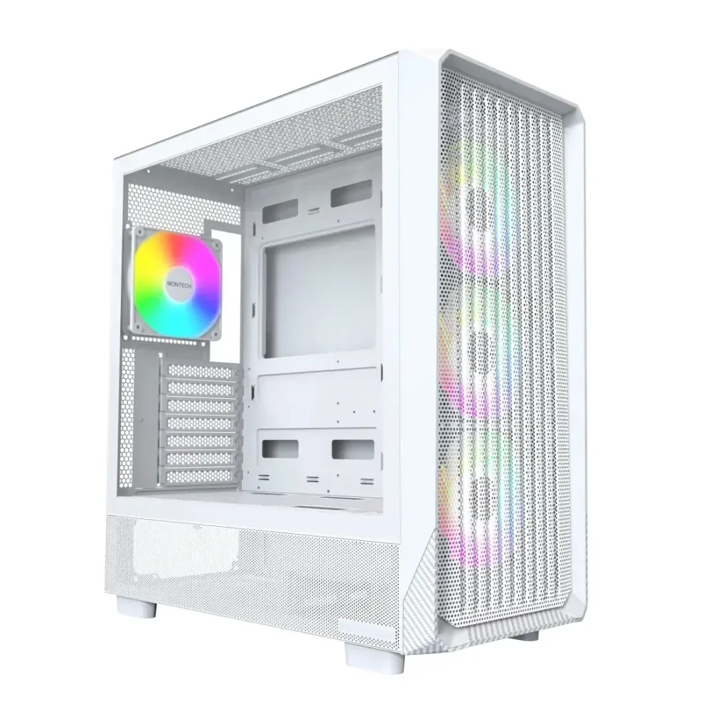 Montech кутия Case ATX - X5 (W) - 4 A-RGB fans, USB-C