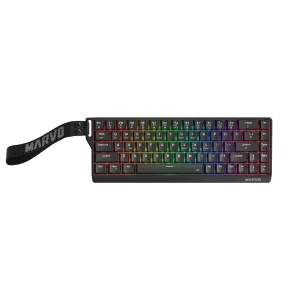 Marvo безжична механична геймърска клавиатура Wireless Gaming Mechanical keyboard Saber 65W KG965W - 1K, Banana Crystal [Linear], (English US)