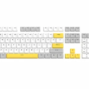 Marvo капачки за клавиатура Custom Keycap Set PBT, 104 keys, White, Yellow, Gray - MARVO-KP-04-YL Marvo капачки за клавиатура Custom Keycap Set PBT, 104 keys, White, Yellow, Gray - MARVO-KP-04-YL
