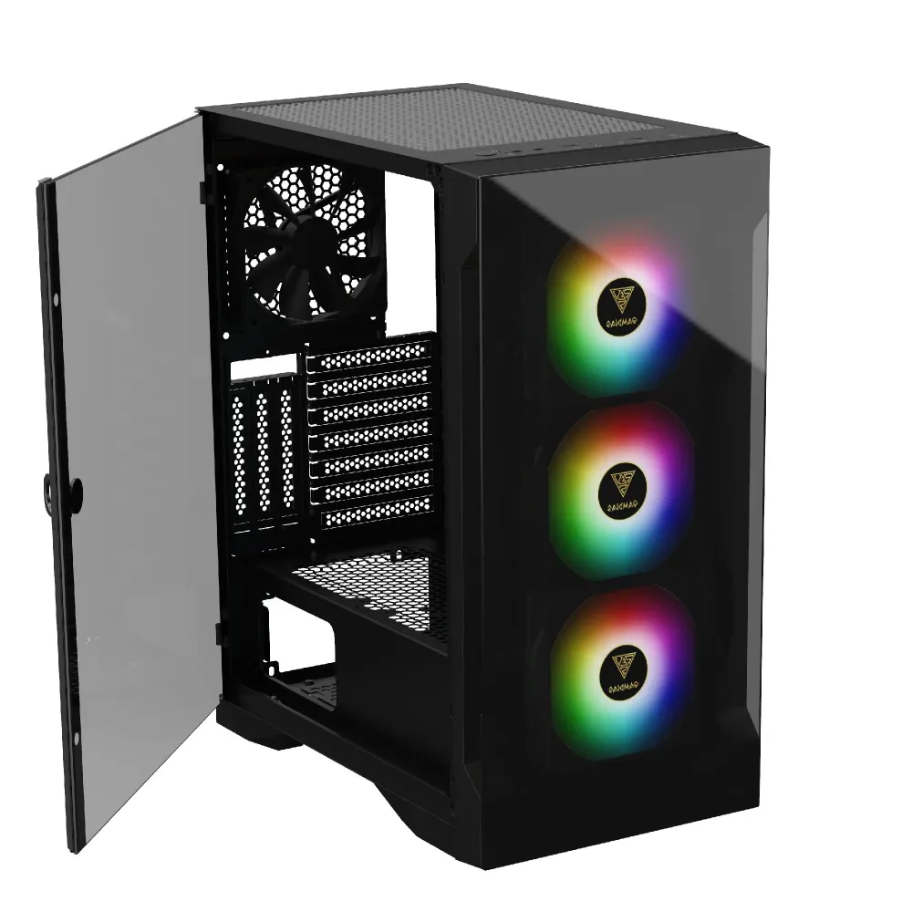 Gamdias кутия Case ATX - TALOS E2 Elite - aRGB, Tempered Glass