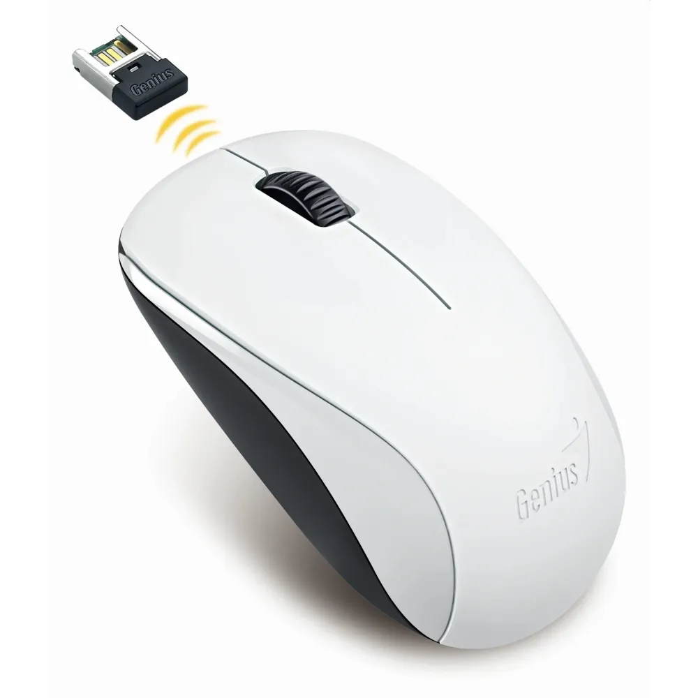 Genius безжична мишка Wireless Mouse - NX-7000 White - 2.4GHz