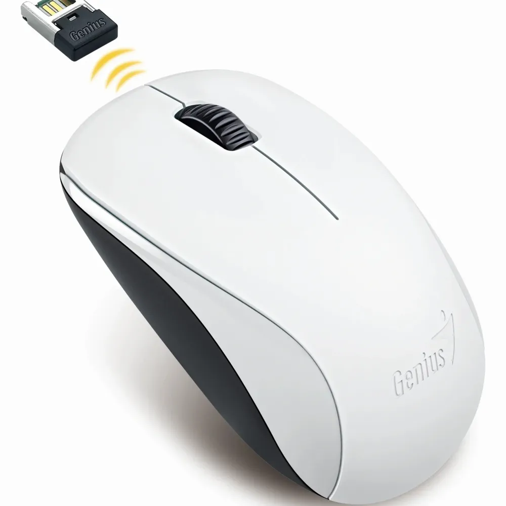 Genius безжична мишка Wireless Mouse - NX-7000 White - 2.4GHz