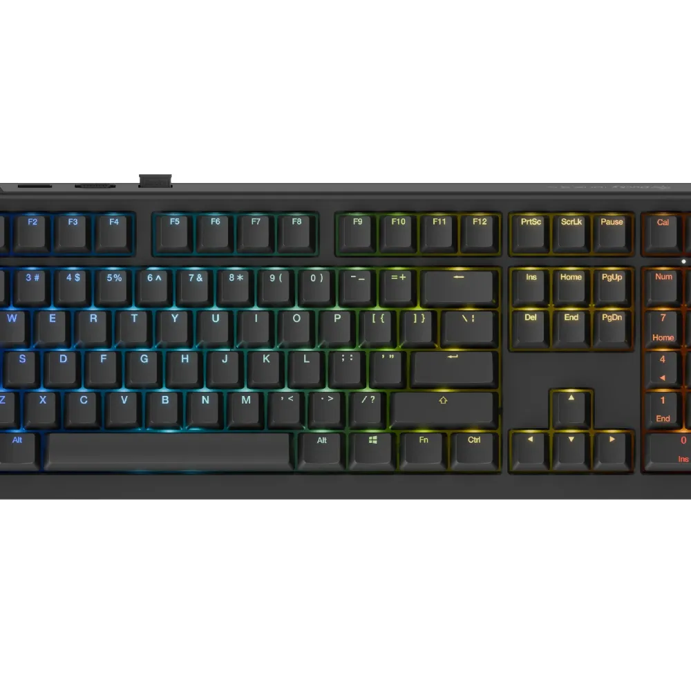 Ducky професионална геймърска механична клавиатура Professional Gaming Mechanical Keyboard One X Wireless Black - Ducky AI Switches [Linear]