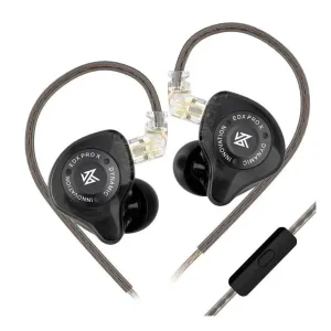 KZ професионални слушалки Hi-Fi In-Ear-Monitors - EDX PRO X Black Mic