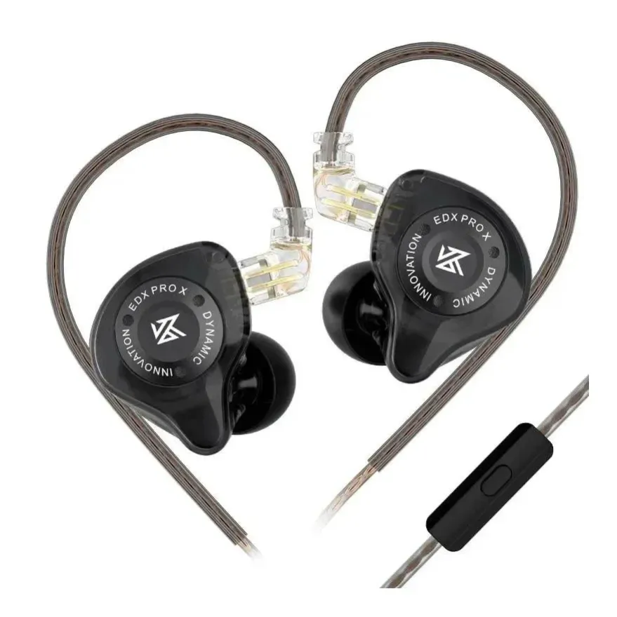KZ професионални слушалки Hi-Fi In-Ear-Monitors - EDX PRO X Black Mic