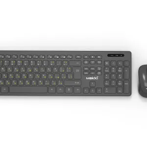 Makki БДС клавиатура и мишка Combo Keyboard and Mouse Wireless 2.4G BG low-profile chocolate - MAKKI-KB-KMX-C16