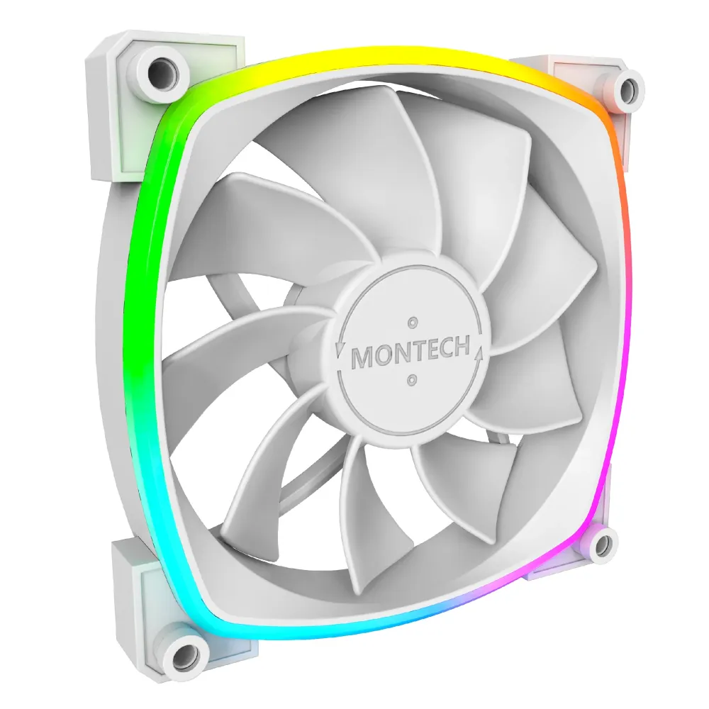 Montech вентилатор RX120 PWM, REVERSE Fan, 120mm, ARGB, White