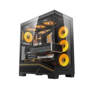 Darkflash кутия Case ATX - K430 Black - 6 x 120 mm A-RGB fans included, USB-C