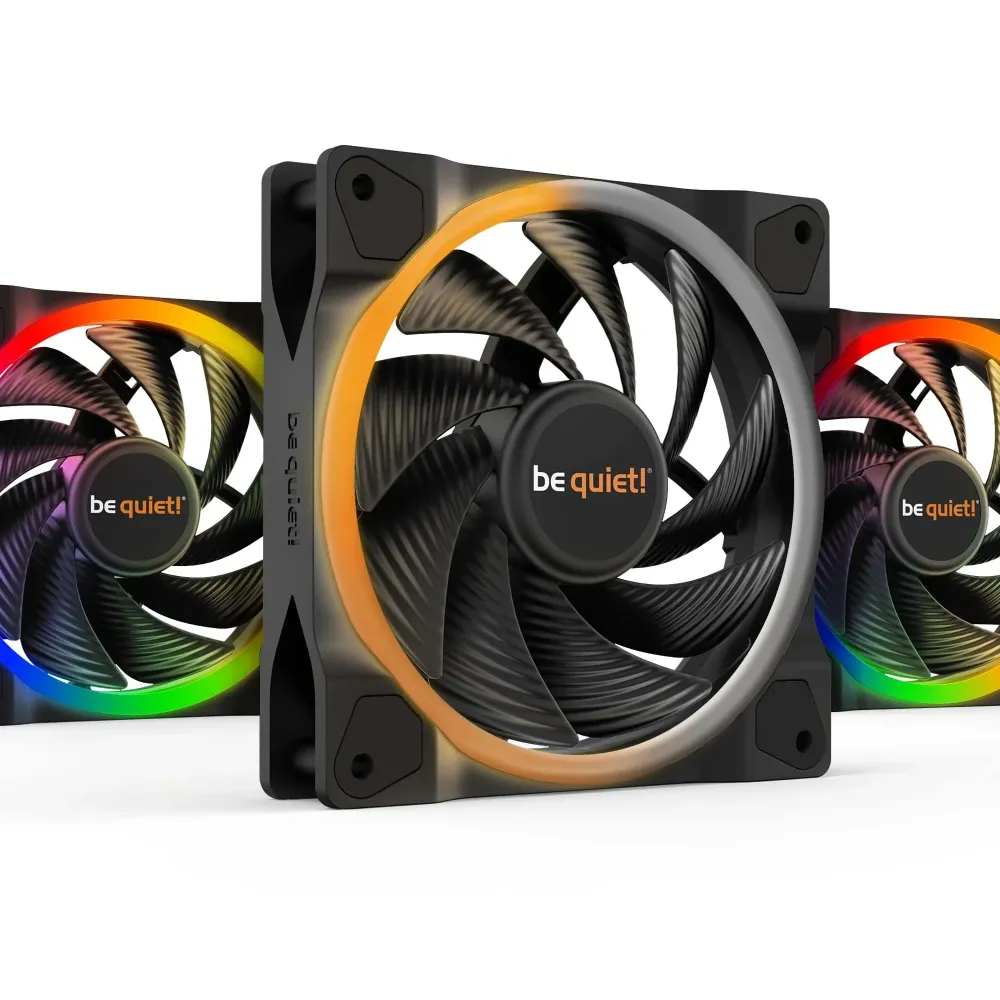 be quiet! комплект вентилатори Fan Pack 3-in-1 3 x 120mm - LIGHT WINGS 120mm PWM high-speed Triple-Pack