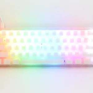 Ducky професионална геймърска механична клавиатура Professional Gaming Mechanical Keyboard One 3 Mini Aura White -  Cherry MX RGB Brown [Tactile]