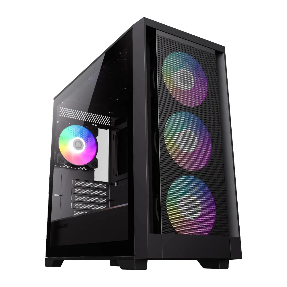 Gamemax кутия Case mATX - DEFENDER MB - Addressable RGB