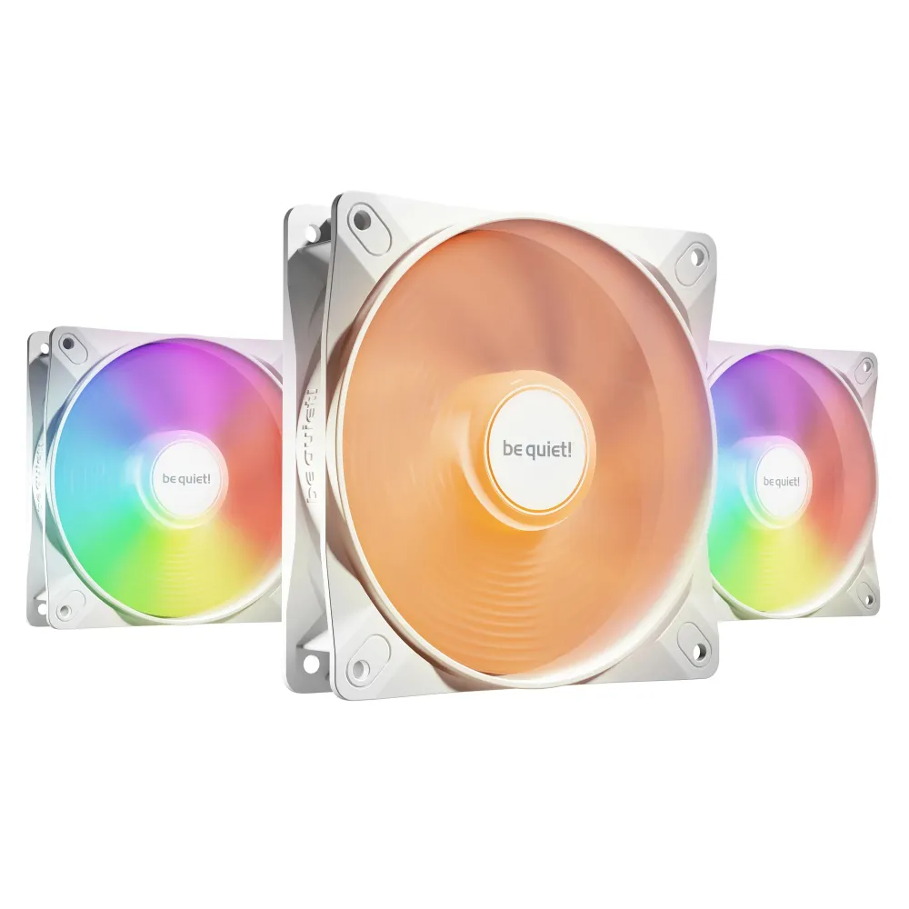 be quiet! комплект вентилатори Fan Pack 3-in-1 3 x 120mm - LIGHT WINGS LX 120mm PWM high-speed White Triple-Pack be quiet! комплект вентилатори Fan Pack 3-in-1 3 x 120mm - LIGHT WINGS LX 120mm PWM high-speed White Triple-Pack