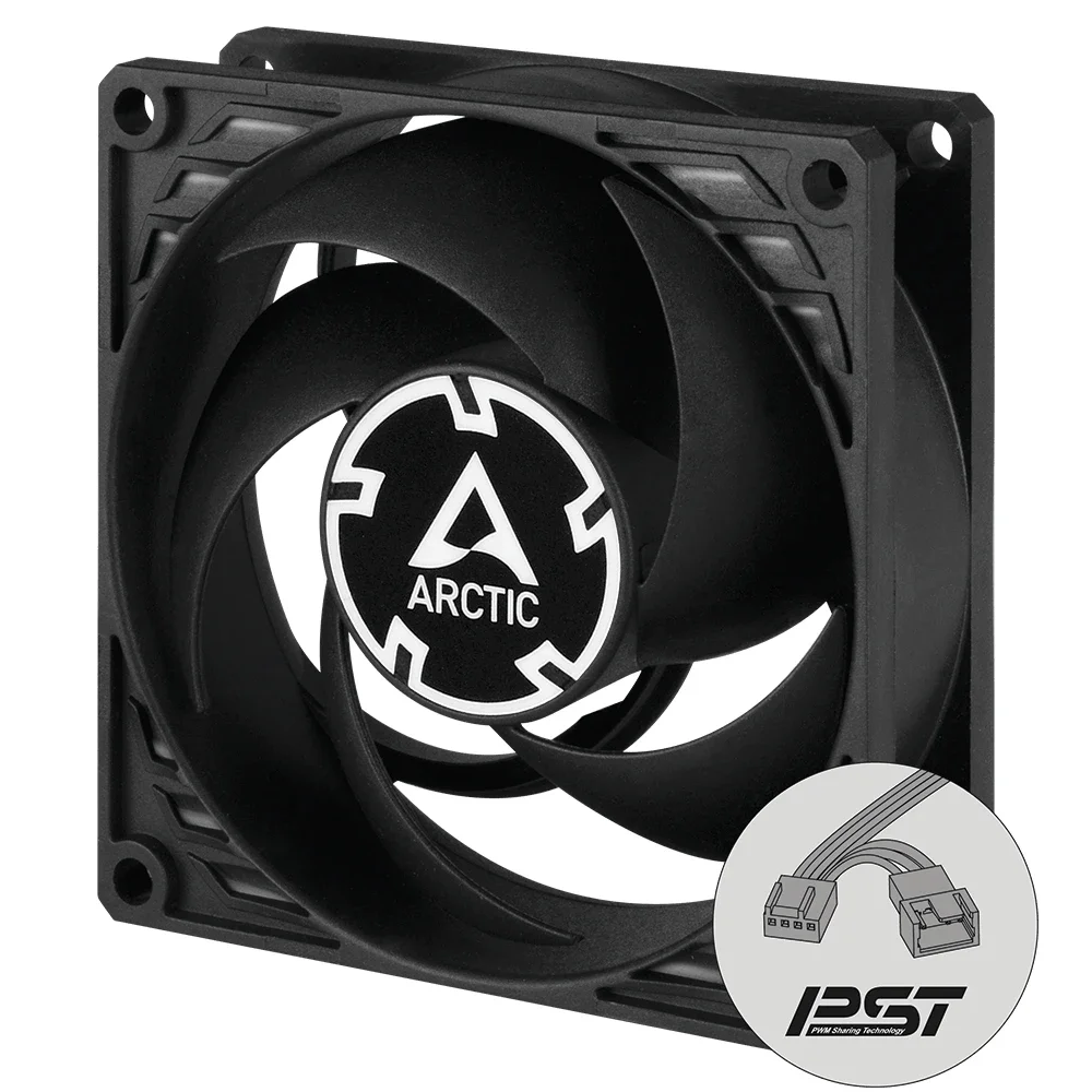 Arctic вентилатор Fan 80mm P8 PWM PST CO - black/black - 200-3000rpm