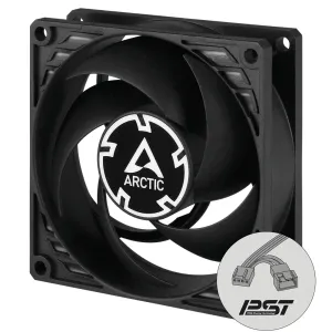 Arctic вентилатор Fan 80mm P8 PWM PST CO - black/black - 200-3000rpm Arctic вентилатор Fan 80mm P8 PWM PST CO - black/black - 200-3000rpm