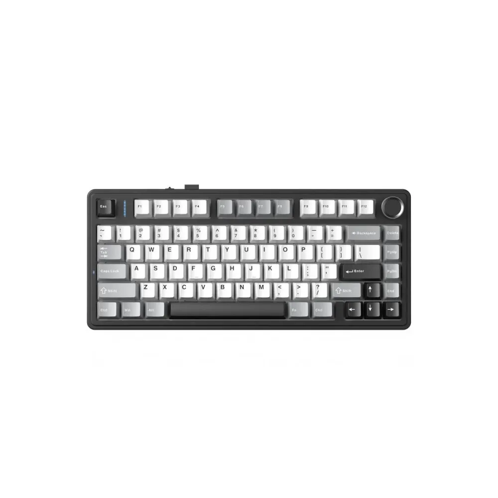 Aula геймърска механична клавиатура Wireless Gaming Mechanical Keyboard F75HE - Black King Magnetic Switch [Linear] (English US), Black, Gray
