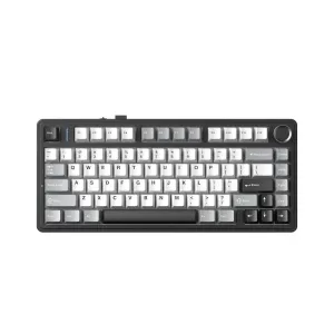 Aula геймърска механична клавиатура Wireless Gaming Mechanical Keyboard F75HE - Black King Magnetic Switch [Linear] (English US), Black, Gray