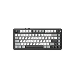 Aula геймърска механична клавиатура Wireless Gaming Mechanical Keyboard F75HE - Black King Magnetic Switch [Linear] (English US), Black, Gray