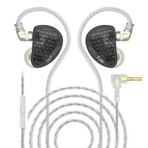 KZ професионални слушалки Hi-Fi In-Ear-Monitors - AS16 PRO - Mic, Black