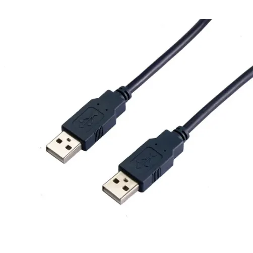 VCom Кабел USB 2.0 AM / AM Black - CU203-B-2m