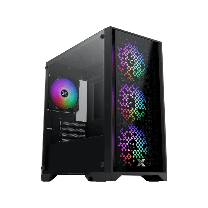 Xigmatek кутия Case mATX - NYX II - 4 RGB Fans