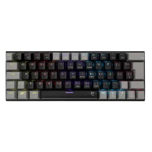 White Shark геймърска механична клавиатура Gaming Mechanical Keyboard WAKIZASHI 2 - Red Switches (English US), Black, Gray White Shark геймърска механична клавиатура Gaming Mechanical Keyboard WAKIZASHI 2 - Red Switches (English US), Black, Gray