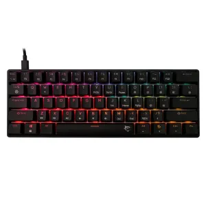 White Shark геймърска механична клавиатура Gaming Mechanical Keyboard SHINOBI 2 - YUSYA 5P Red Switches (English US), Black