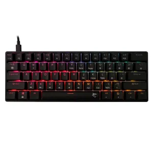 White Shark геймърска механична клавиатура Gaming Mechanical Keyboard SHINOBI 2 - YUSYA 5P Red Switches (English US), Black White Shark геймърска механична клавиатура Gaming Mechanical Keyboard SHINOBI 2 - YUSYA 5P Red Switches (English US), Black