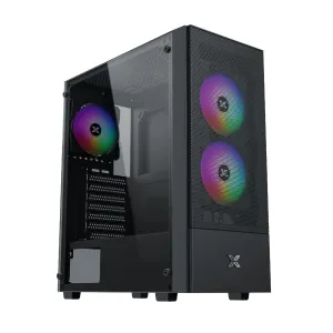 Xigmatek кутия Case ATX - Hero II Air 3F - RGB, Tempered Glass