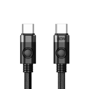Orico кабел Cable USB C-to-C PD 60W Charging 1.0m Black - CDX-60CC-BK