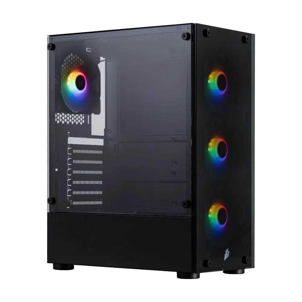 1stPlayer Кутия Case ATX - Fire Dancing V2-A RGB v2 - 4 fans included