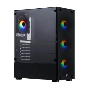 1stPlayer Кутия Case ATX - Fire Dancing V2-A RGB v2 - 4 fans included