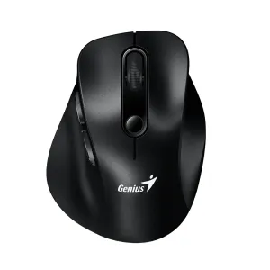 Genius безжина безшумна мишка Wireless Silent Mouse Ergo 9000S - Silent, Bluetooth, 2.4G, Black