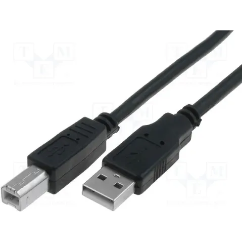 VCom Кабел USB 2.0 AM / BM Black - CU201-B-3m VCom Кабел USB 2.0 AM / BM Black - CU201-B-3m