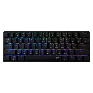 White Shark геймърска механична клавиатура Gaming Mechanical Keyboard SHINOBI 2 - YUSYA 5P Blue Switches (English US), Black