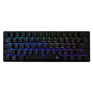White Shark геймърска механична клавиатура Gaming Mechanical Keyboard SHINOBI 2 - YUSYA 5P Blue Switches (English US), Black White Shark геймърска механична клавиатура Gaming Mechanical Keyboard SHINOBI 2 - YUSYA 5P Blue Switches (English US), Black