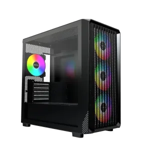 Montech кутия Case mATX - X5M (B) - 4 x 120 mm A-RGB, USB-C