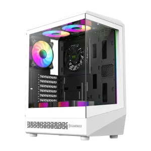 Gamemax кутия Case ATX - Vista COC AW - 5 x 120 mm A-RGB Fans, MB Plate COC Fan