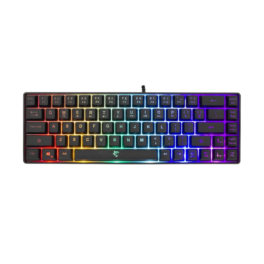 White Shark геймърска клавиатура Gaming Keyboard RONIN - Blue Switches (English US), Black