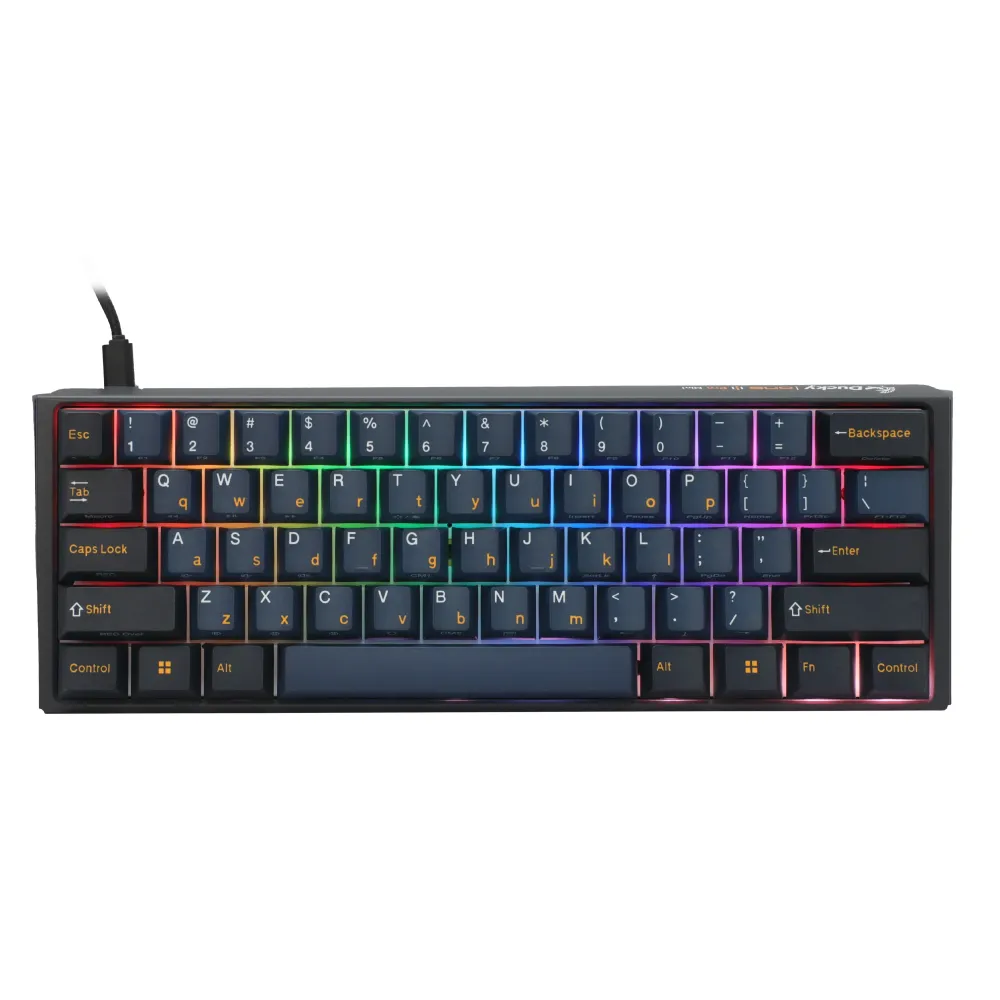 Ducky професионална геймърска механична клавиатура Professional Gaming Mechanical Keyboard One 3 Pro Mini Nazca Line - 8K, Cherry MX2A RGB Brown [Tactile]