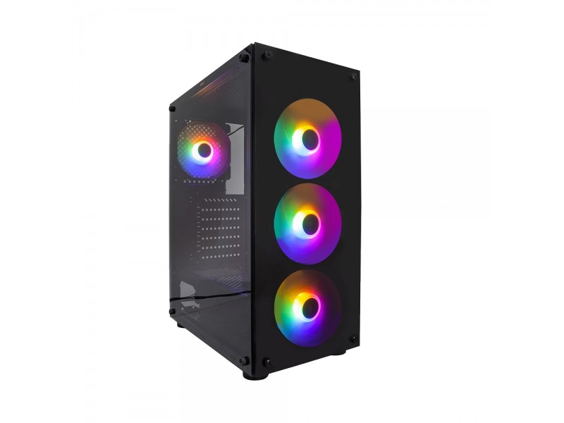 1stPlayer Кутия Case ATX - Fire Dancing V3-B RGB - 4 fans included