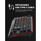 Marvo механична геймърска клавиатура Gaming Mechanical keyboard KG953G - Blue switches, 87 keys TKL, RGB