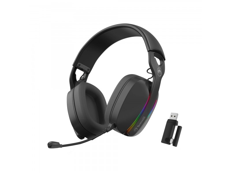 Marvo безжични геймърски слушалки Gaming Headphones Pulz 70W - Bluetooth, 2.4G - MARVO-HG9086W