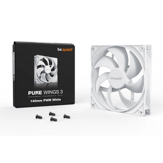 be quiet! вентилатор Fan 140mm - Pure Wings 3 140mm PWM White