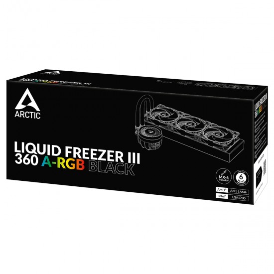 Arctic водно охлаждане Liquid Freezer III 360 A-RGB Black